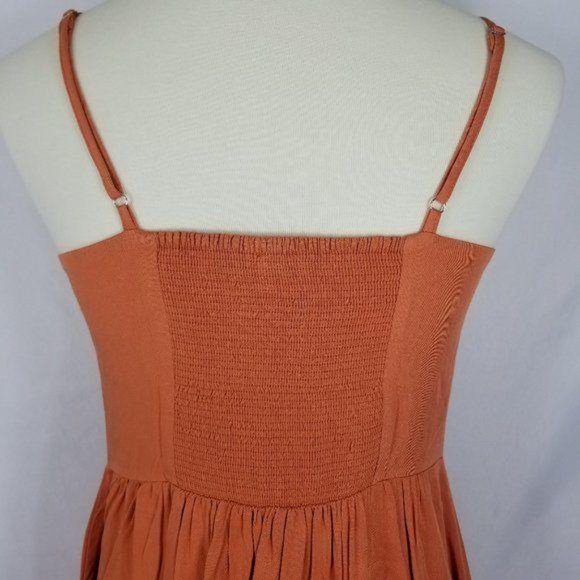 Hem & Thread Burnt Orange Button Maxi Dress - Picture 6 of 9